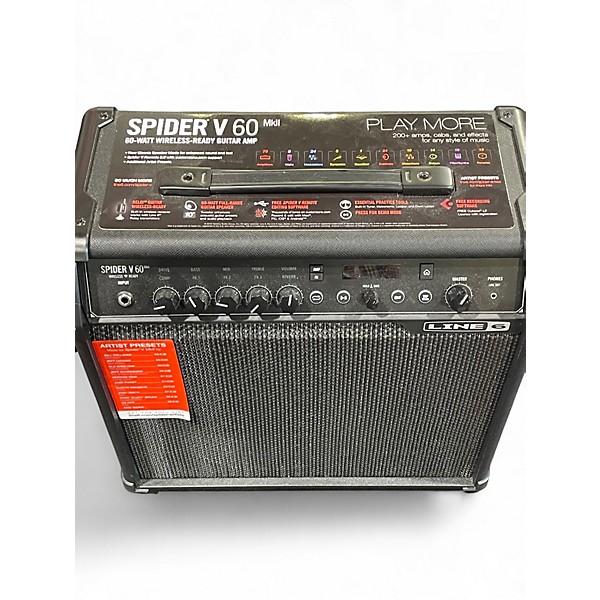 Used Line 6 Spider V 60 1x10 Guitar Combo Amp