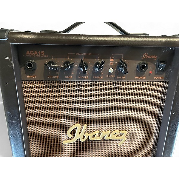 Used Ibanez ACA15 Battery Powered Amp