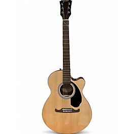 Used Fender FA135CE Concert Natural Acoustic Electric Guitar