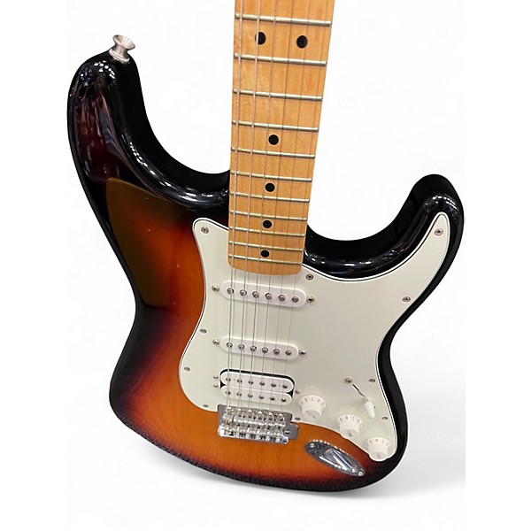 Used 2017 Fender Standard Stratocaster HSS Brown Sunburst Solid Body Electric Guitar