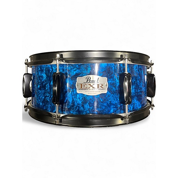 Used Pearl 14in EXPORT SERIES SNARE Blue Srata Drum