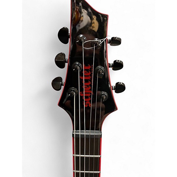 Used Schecter Guitar Research sunset 6 red dawn Solid Body Electric Guitar