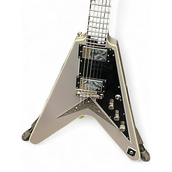 Used Epiphone FUTURA FLYING V CUSTOM  QUICKSLIVER SHIFT Solid Body Electric Guitar