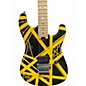 Used EVH Striped Series Black with Yellow Stripes Solid Body Electric Guitar