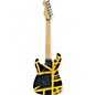 Used EVH Striped Series Black with Yellow Stripes Solid Body Electric Guitar