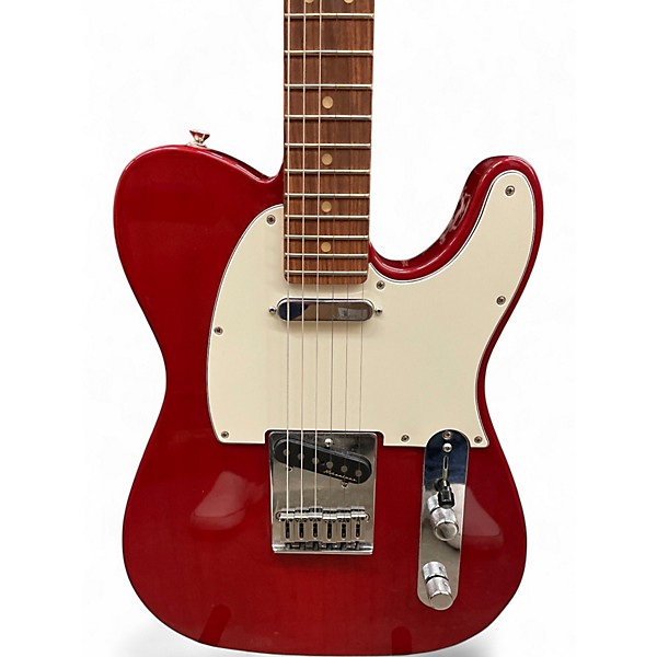 Used Fender Player Plus Telecaster Trans Red Solid Body Electric Guitar