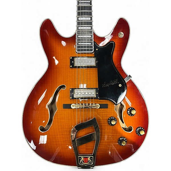 Used Hagstrom VIKING II 2 Tone Sunburst Hollow Body Electric Guitar