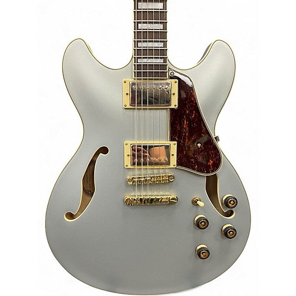 Used Ibanez AS73G Moonstone silver flat Hollow Body Electric Guitar