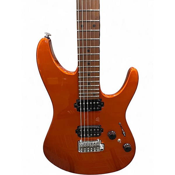 Used Ibanez AZ2402 Prestige Roadster Orange metallic Solid Body Electric Guitar