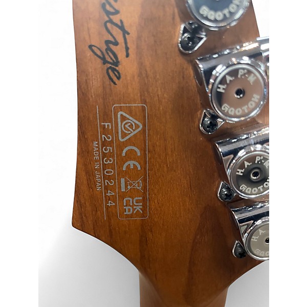 Used Ibanez AZ2402 Prestige Roadster Orange metallic Solid Body Electric Guitar