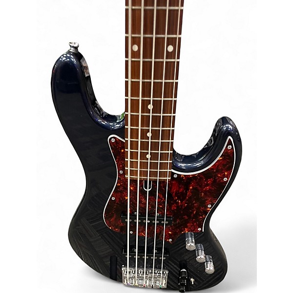 Used Harrys Engineering DRAGONFLY CLJB5 Blue Electric Bass Guitar
