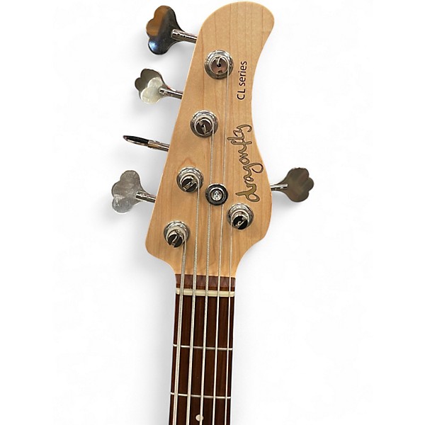 Used Harrys Engineering DRAGONFLY CLJB5 Blue Electric Bass Guitar
