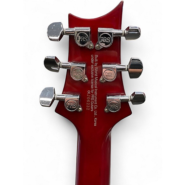 Used PRS SE Custom 24 Trans Red Solid Body Electric Guitar