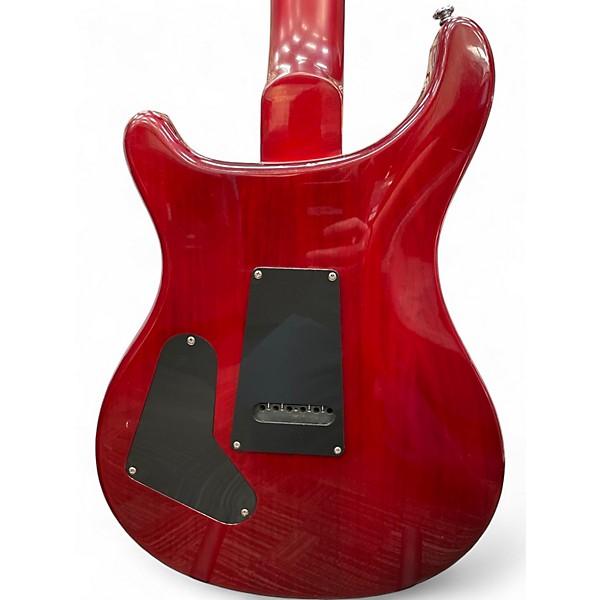 Used PRS SE Custom 24 Trans Red Solid Body Electric Guitar