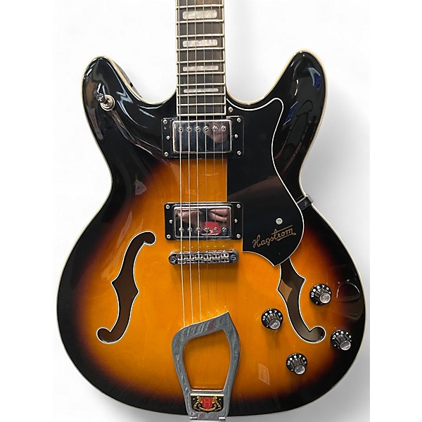 Used Hagstrom VIKING Vintage Sunburst Hollow Body Electric Guitar