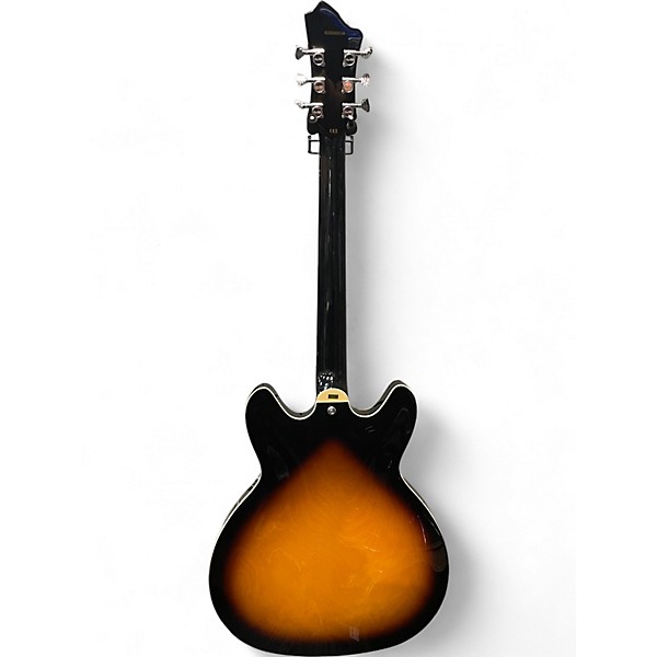 Used Hagstrom VIKING Vintage Sunburst Hollow Body Electric Guitar