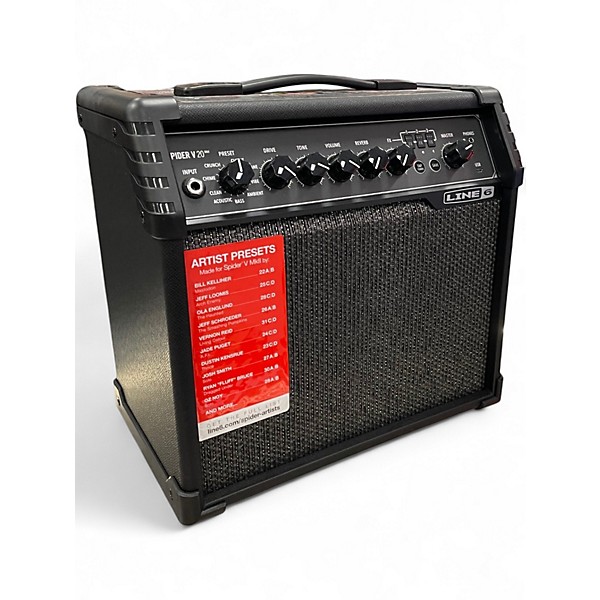 Used Line 6 Spider V 20 MkII 20w 1x8 Guitar Combo Amp