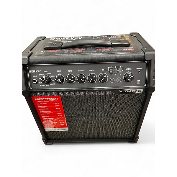 Used Line 6 Spider V 20 MkII 20w 1x8 Guitar Combo Amp