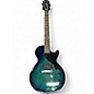 Used Epiphone Les Paul Junior BLUE GREEN BURST Solid Body Electric Guitar thumbnail