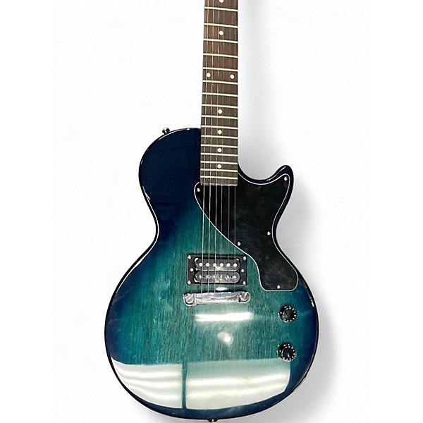 Used Epiphone Les Paul Junior BLUE GREEN BURST Solid Body Electric Guitar