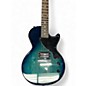 Used Epiphone Les Paul Junior BLUE GREEN BURST Solid Body Electric Guitar