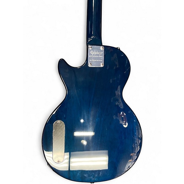 Used Epiphone Les Paul Junior BLUE GREEN BURST Solid Body Electric Guitar