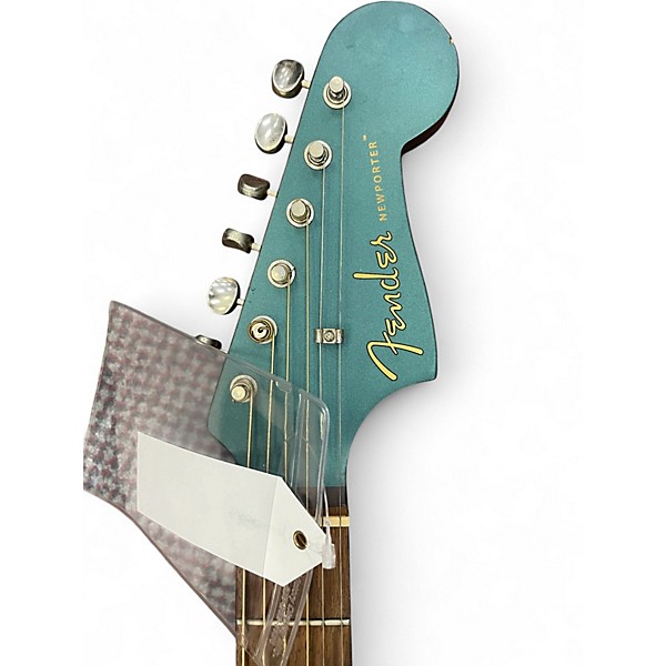 Used Fender Newporter Player OCEAN TEAL Acoustic Electric Guitar