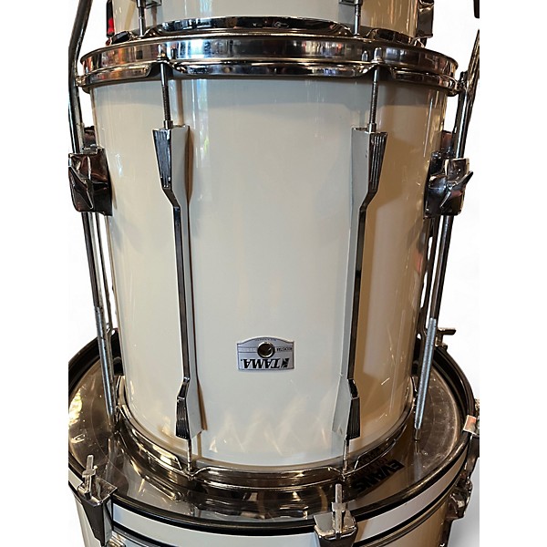 Used TAMA 4 Piece Rockstar white Drum Kit