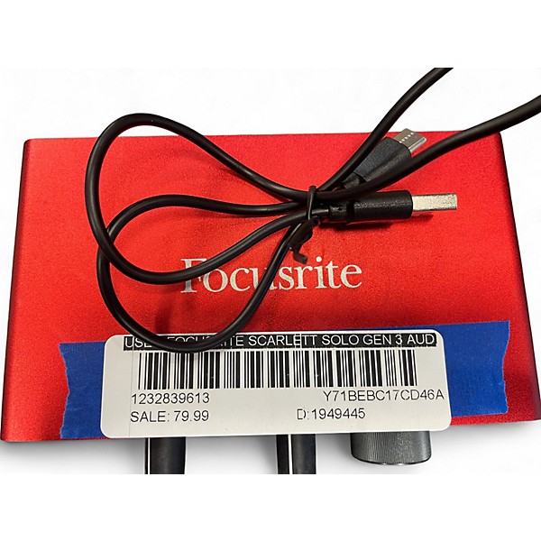 Used Focusrite Scarlett Solo Gen 3 Audio Interface