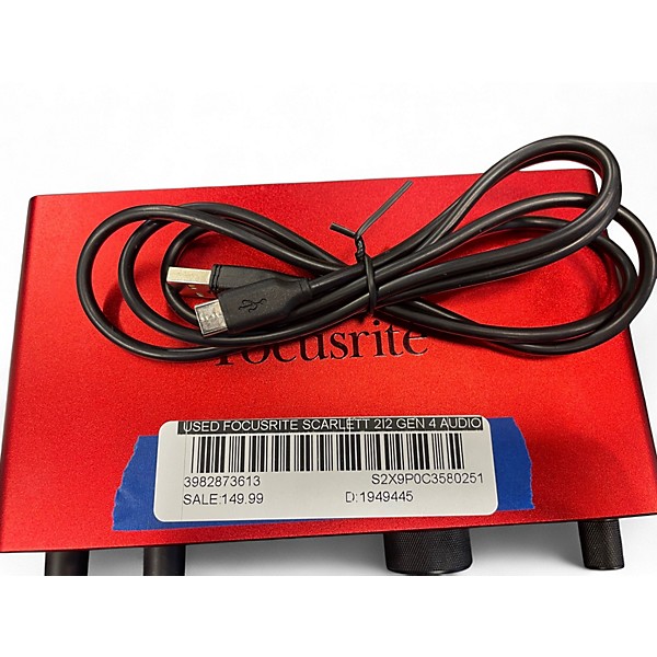 Used Focusrite Scarlett 2i2 Gen 4 Audio Interface