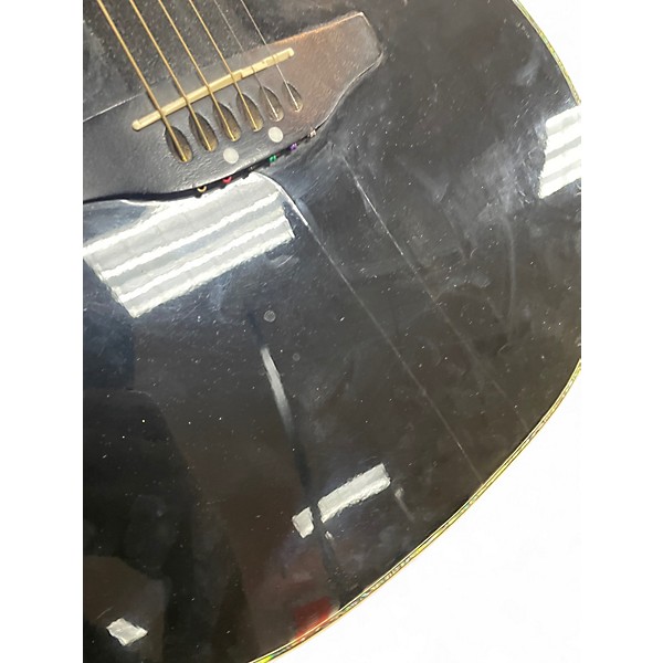 Used Ovation CE44 Celebrity Black Acoustic Electric Guitar
