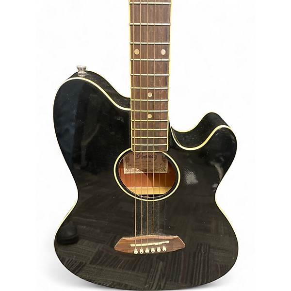 Used Ibanez TCY10E Talman Black Acoustic Electric Guitar