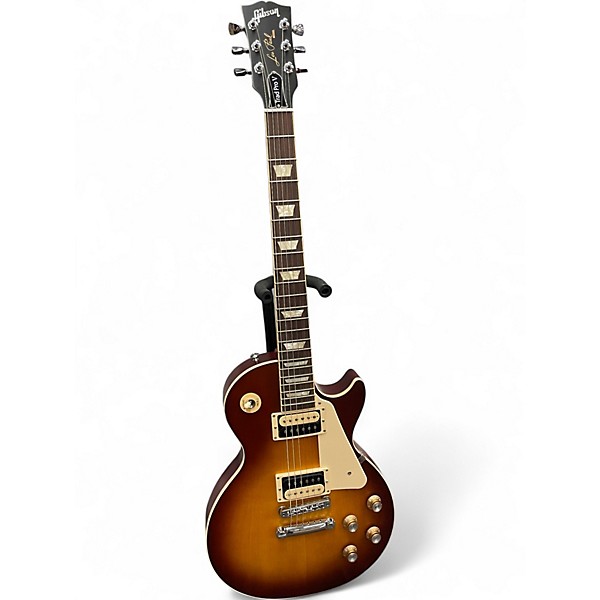 Used 2022 Gibson Les Paul Traditional Pro V Satin Top Iced Tea Solid Body Electric Guitar