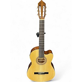 Used Lucero LC100CE Natural Classical Acoustic Electric Guitar