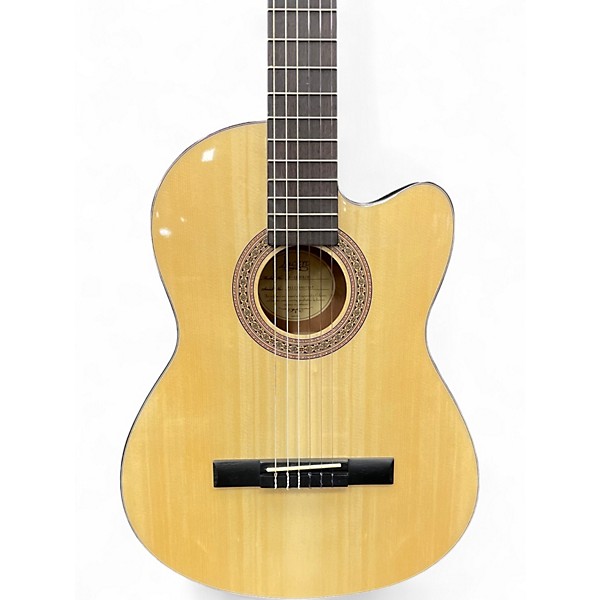 Used Lucero LC100CE Natural Classical Acoustic Electric Guitar