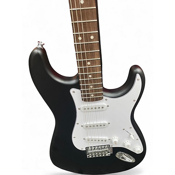 Used Squier SONIC STRATOCASTER Black Solid Body Electric Guitar