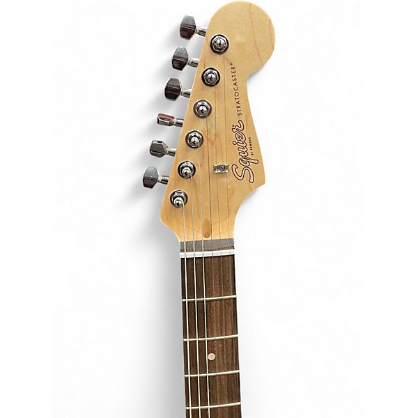 Used Squier SONIC STRATOCASTER Black Solid Body Electric Guitar
