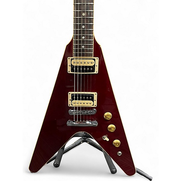 Used Gibson FLYING V PRO T TRANSLUCENT RED Solid Body Electric Guitar