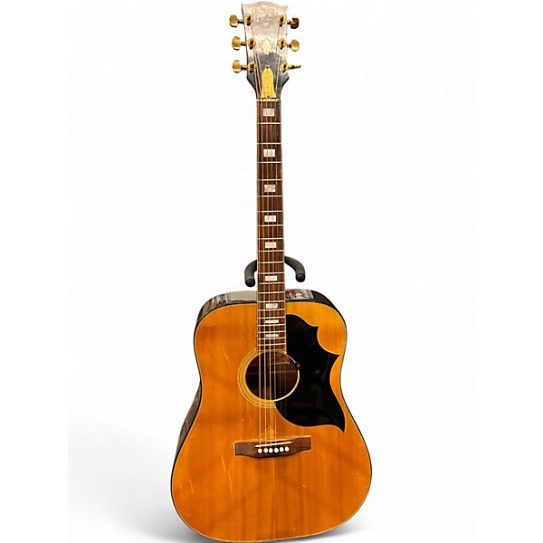 Vintage 1970s Gibson 1970s SJ Deluxe Natural Acoustic Guitar