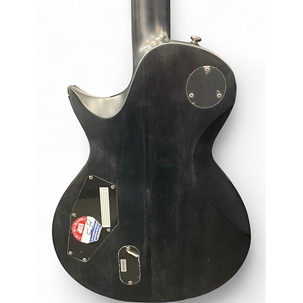 Used ESP LTD EC401QM Trans Black Solid Body Electric Guitar