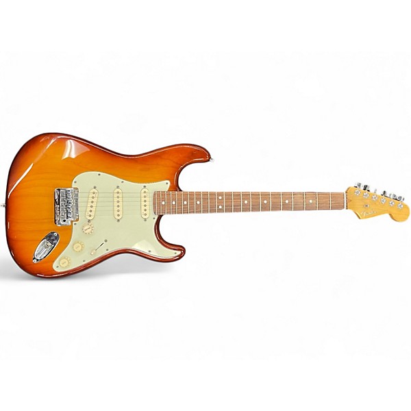 Used Fender AMERICAN DELUX STRATOCASTER Sienna Sunburst Solid Body Electric Guitar
