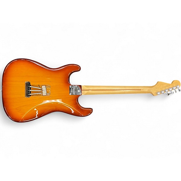 Used Fender AMERICAN DELUX STRATOCASTER Sienna Sunburst Solid Body Electric Guitar