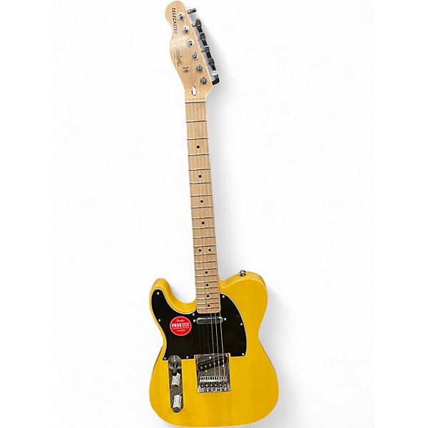 Used Squier Affinity Telecaster Left Handed Butterscotch Blonde Electric Guitar