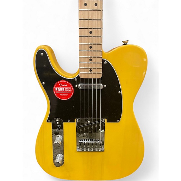 Used Squier Affinity Telecaster Left Handed Butterscotch Blonde Electric Guitar