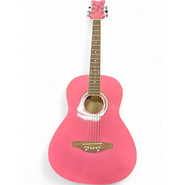 Used Daisy Rock Debutante Butterfly Short Scale Pink Electric Guitar