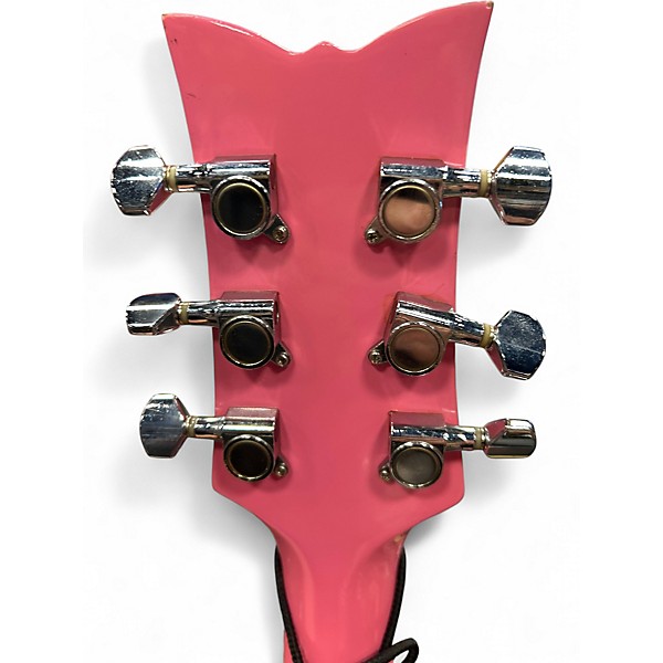 Used Daisy Rock Debutante Butterfly Short Scale Pink Electric Guitar