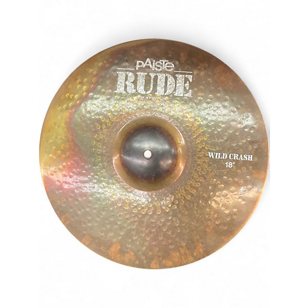 Used Paiste 18in Rude Wild Crash Cymbal