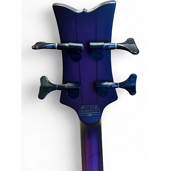 Used Schecter Guitar Research STUDIO 4 Trans Purple Electric Bass Guitar