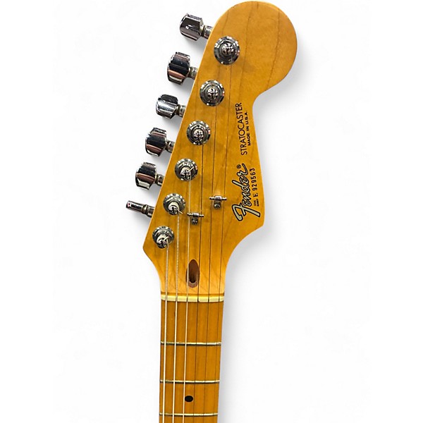 Used Fender American Standard Stratocaster Black Solid Body Electric Guitar