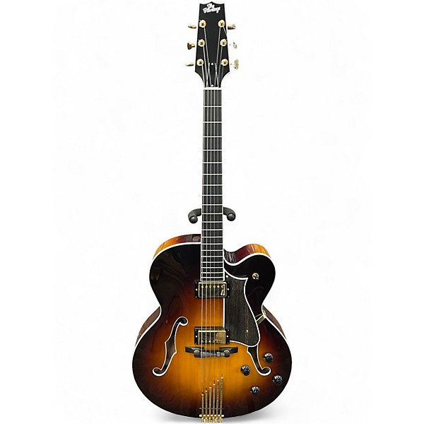 Used Heritage Eagle Classic 2 Color Sunburst Hollow Body Electric Guitar